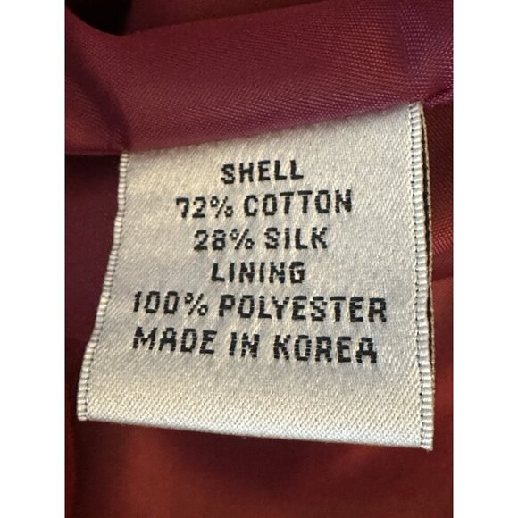 Talbots Women's 10 Petite Velvet Blazer Jacket Red Wine Buttons Pockets - Picture 13 of 13